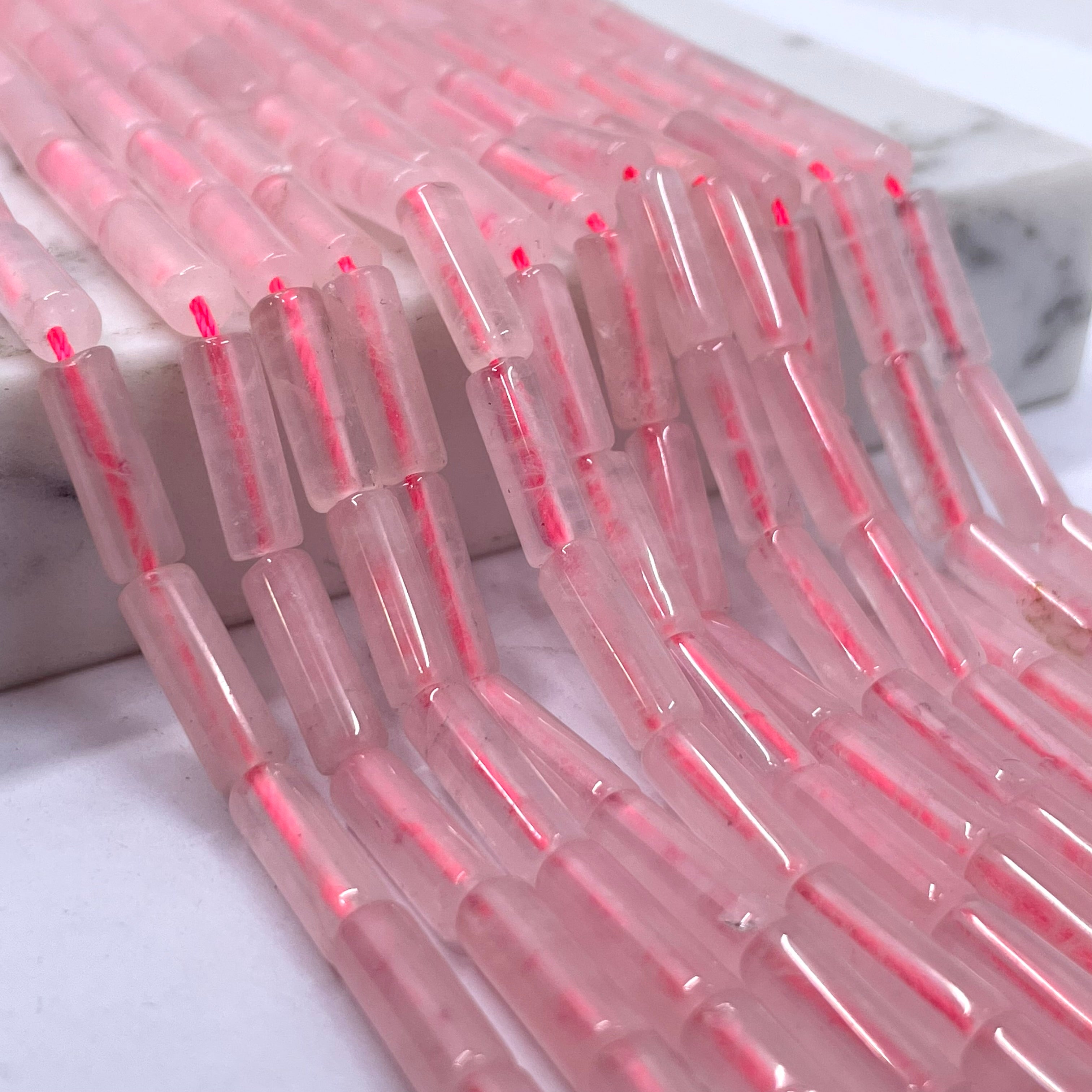 Gemstone Tube Cylinder Beads