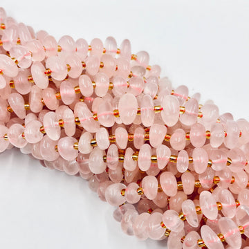 Rose Quartz Flat Nuggets | Bellaire Wholesale
