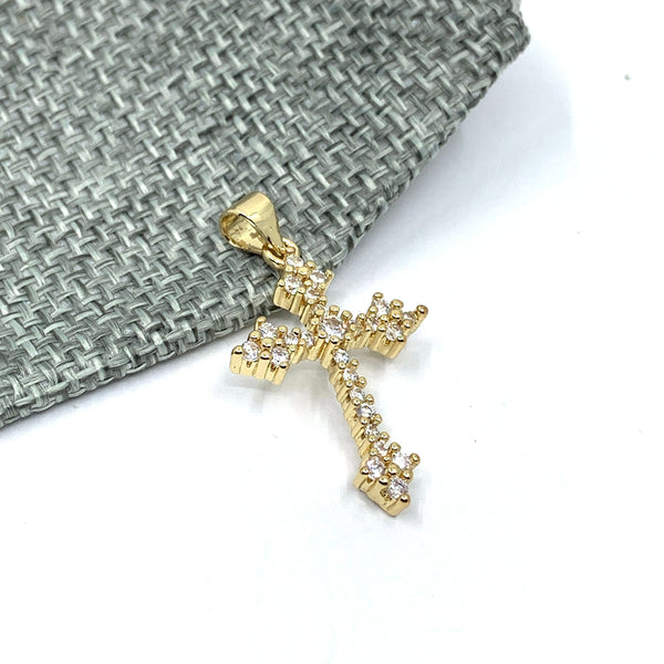 Sparkling Gold Cross Pendant