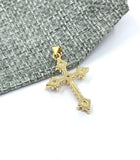 Back side of cross pendant