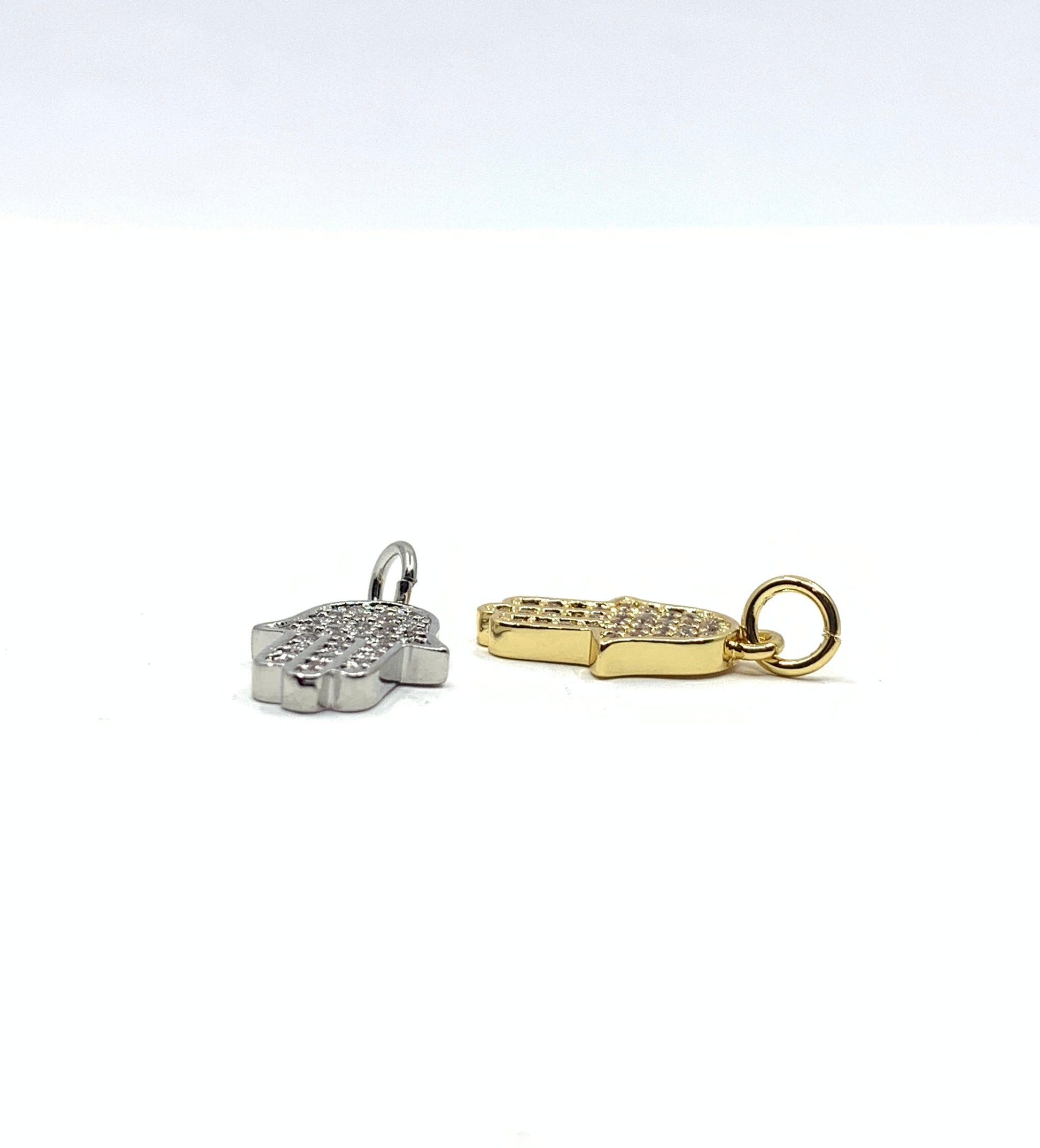 Width of hamsa hand charms 