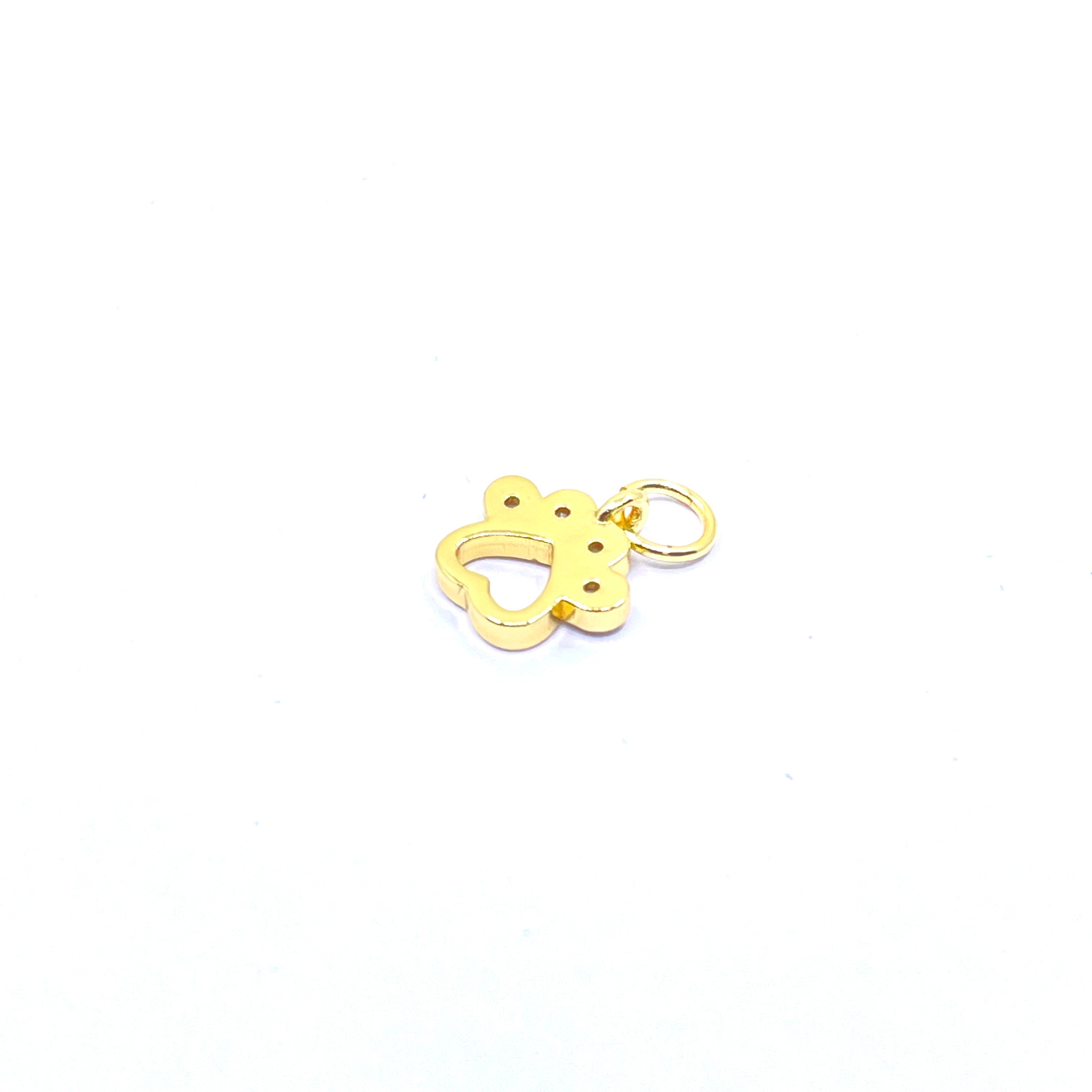 Back side of paw charm