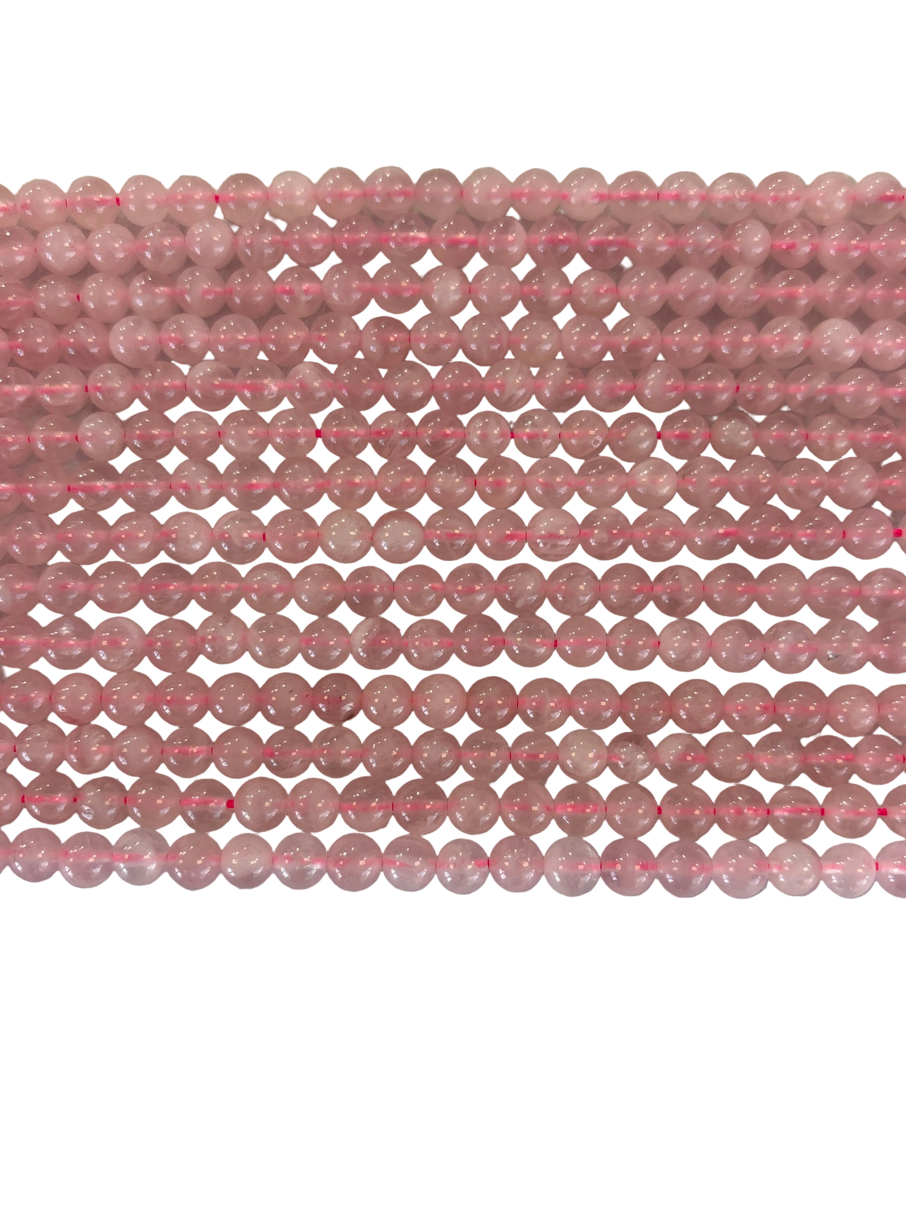Madagascar Rose Quartz Bead, 6mm, 8mm 10mm
