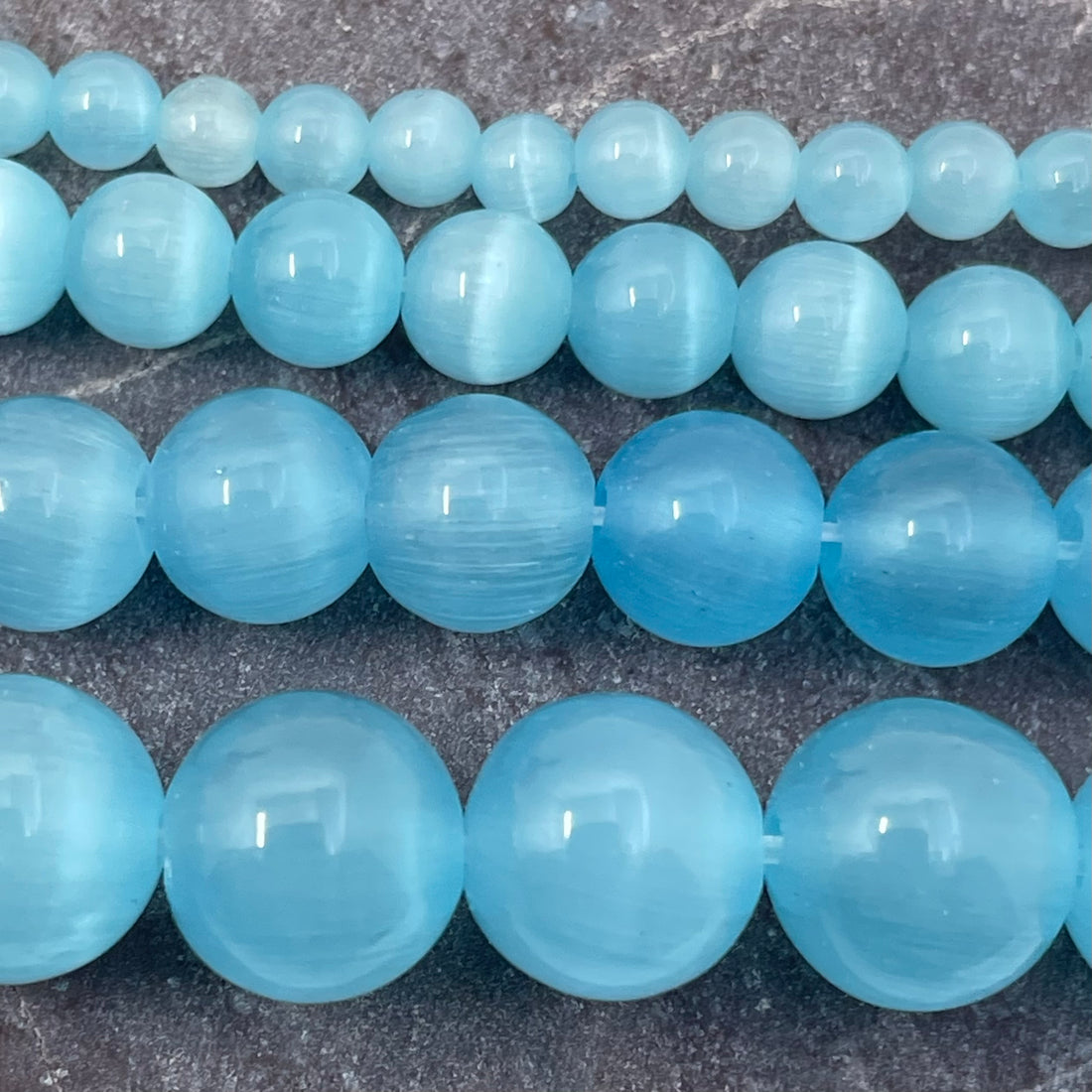 Blue Cats Eye Beads