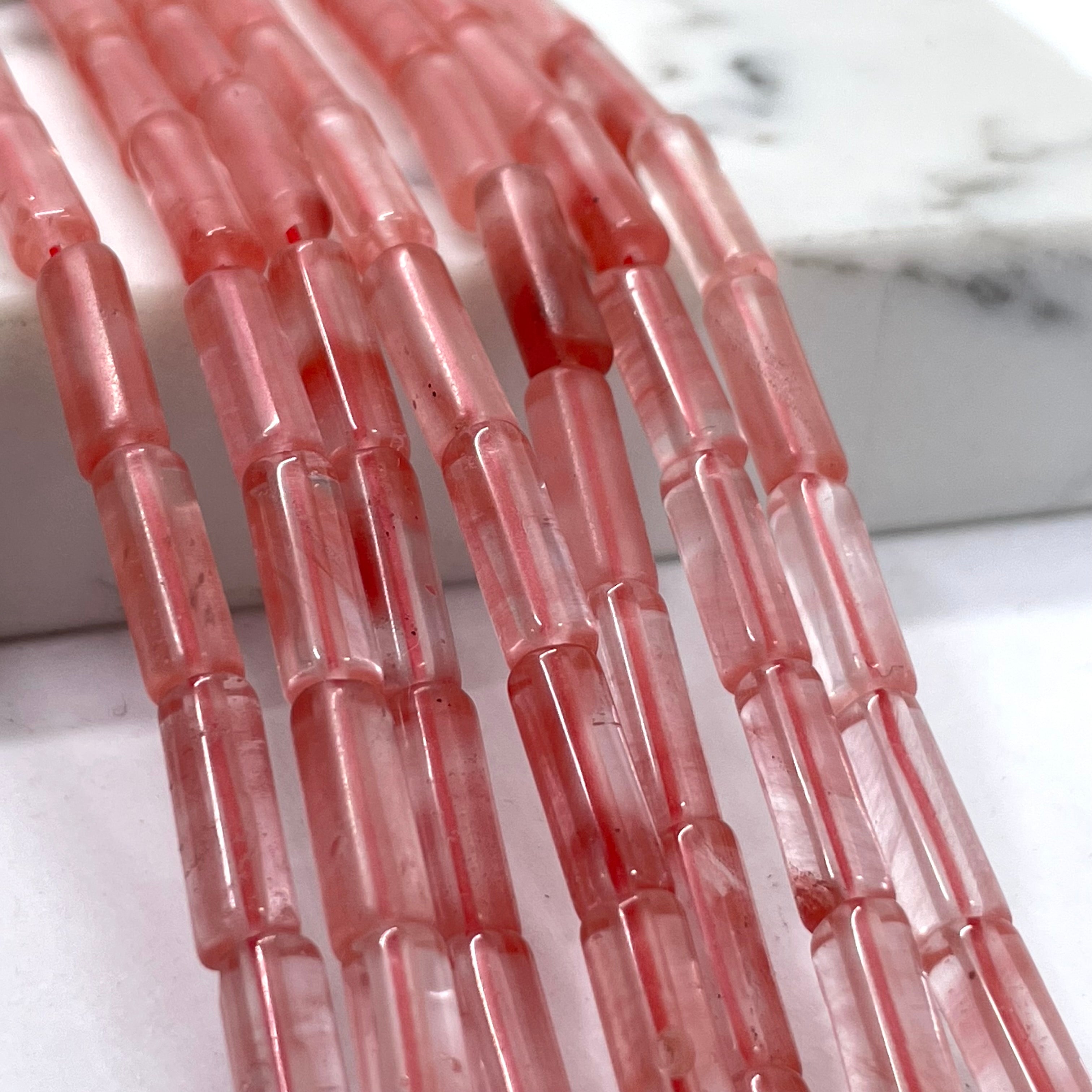 Gemstone Tube Cylinder Beads