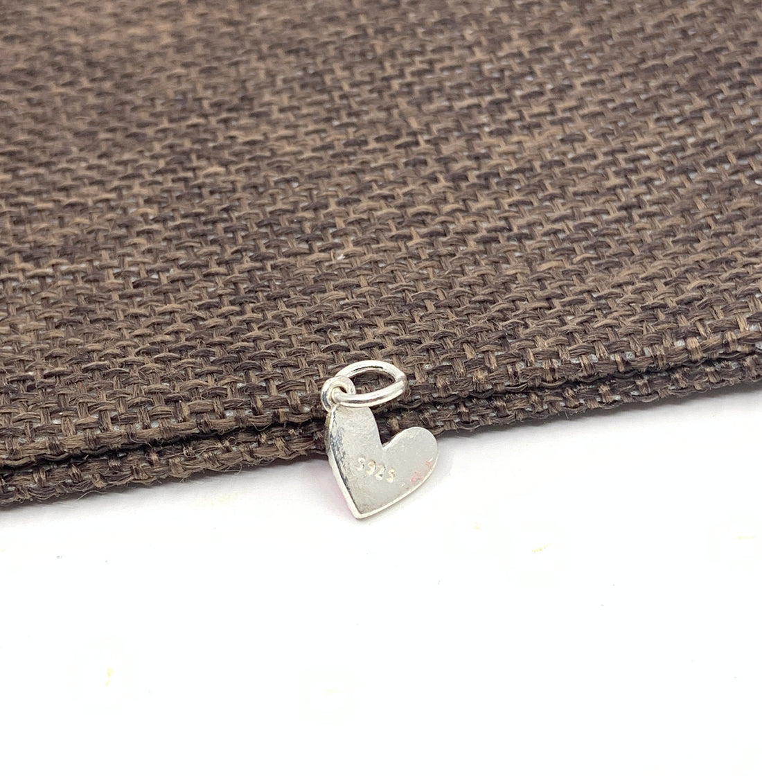 Sterling Silver Pink Enamel heart charm