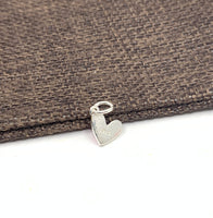 Back side of heart charm with 925 stamp