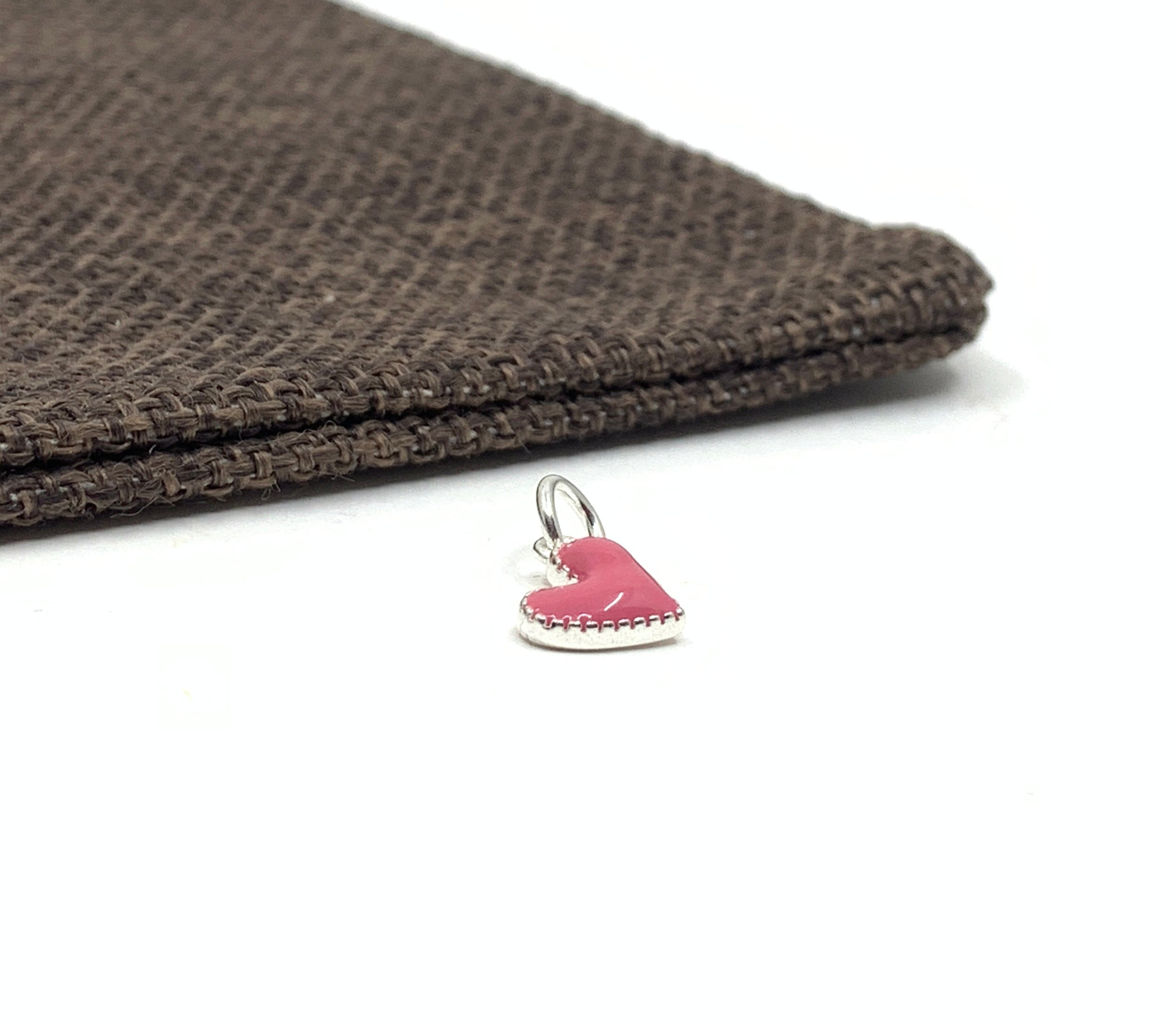 Pink heart pendant