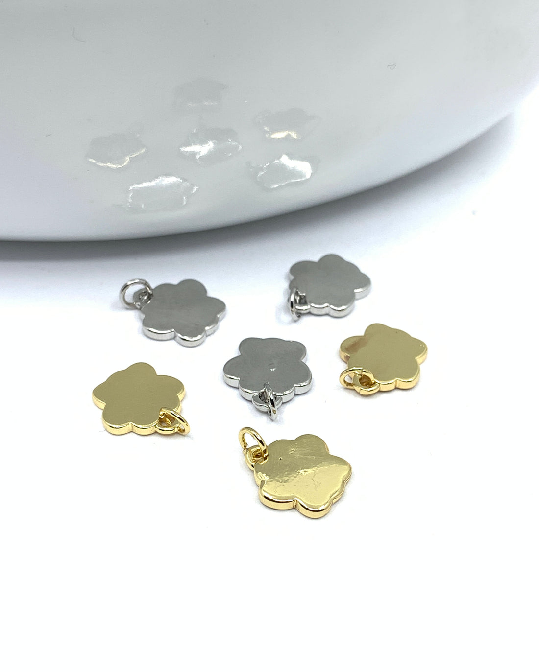 Enamel Paw Print Charms