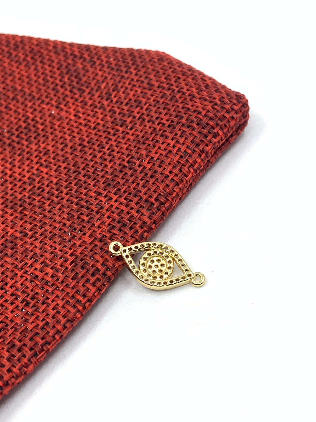 Clear Stones CZ Evil Eye Connector