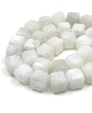 Moonstone Cube Gemstone Beads