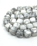 Cube howlite beads