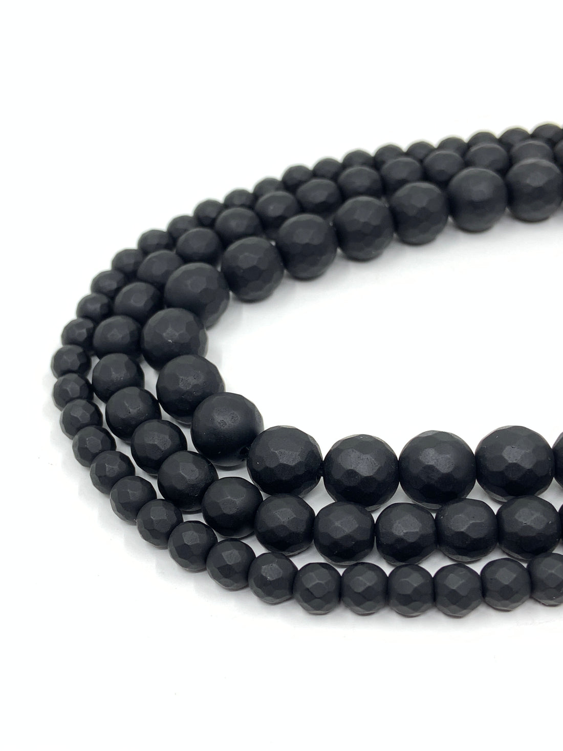 Faceted Matte Agate Beads