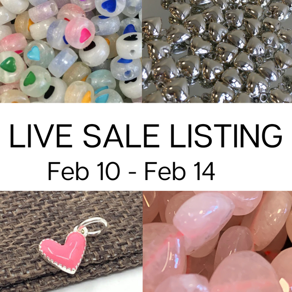 Live Sale Listing for Feb 10- Feb 14 anastasiia_u_a ( 30 items of beads & findings)