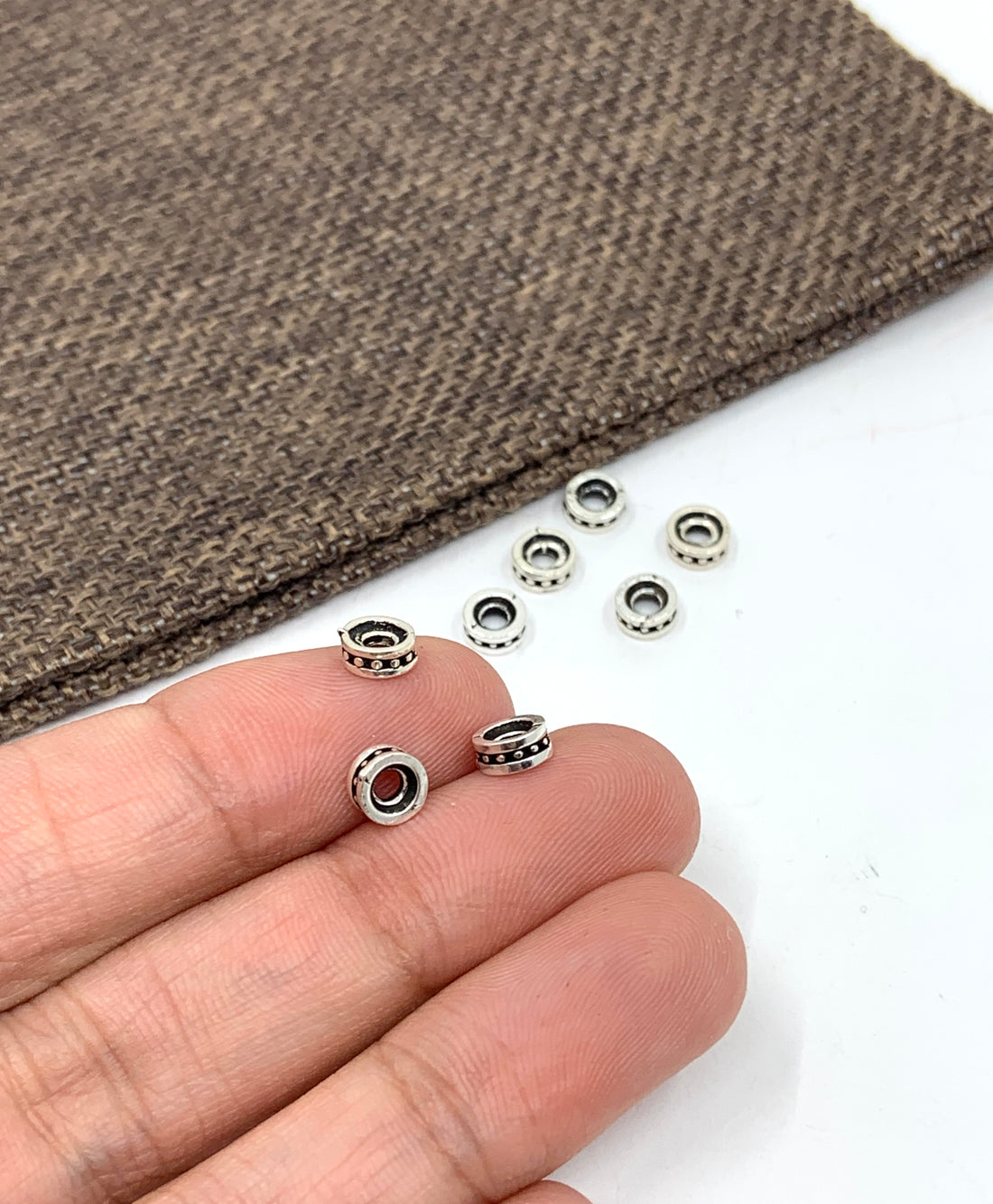 Flat Round Spacer Beads