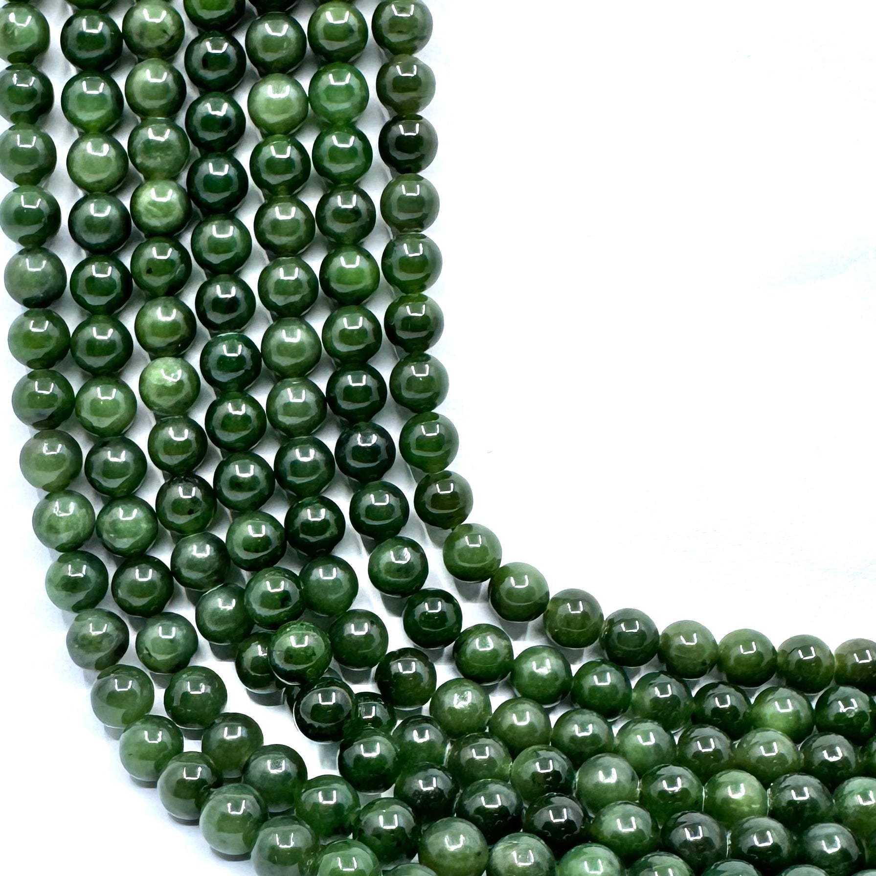 Nephrite Jade Beads 8mm