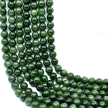 Nephrite Jade Beads 8mm