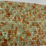 4mm x  4mm Arusha Sun Stone Cube