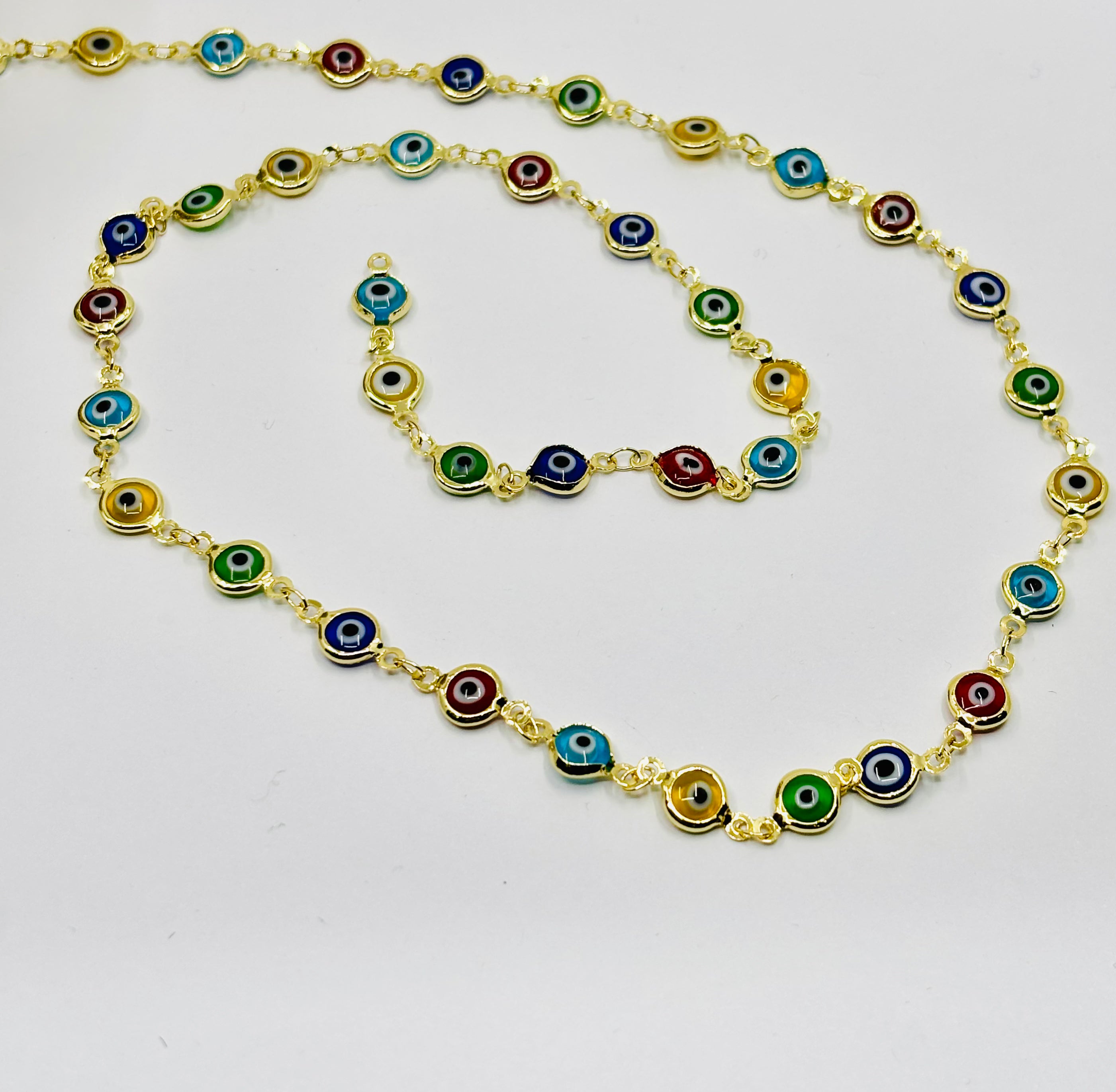Evil Eye Chain By Chain 36 Inches