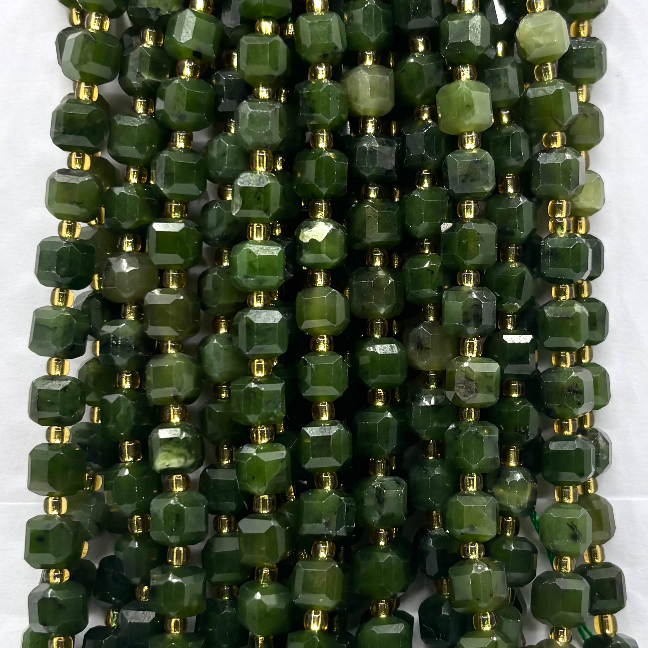 6mm Cube Nephrite Jade