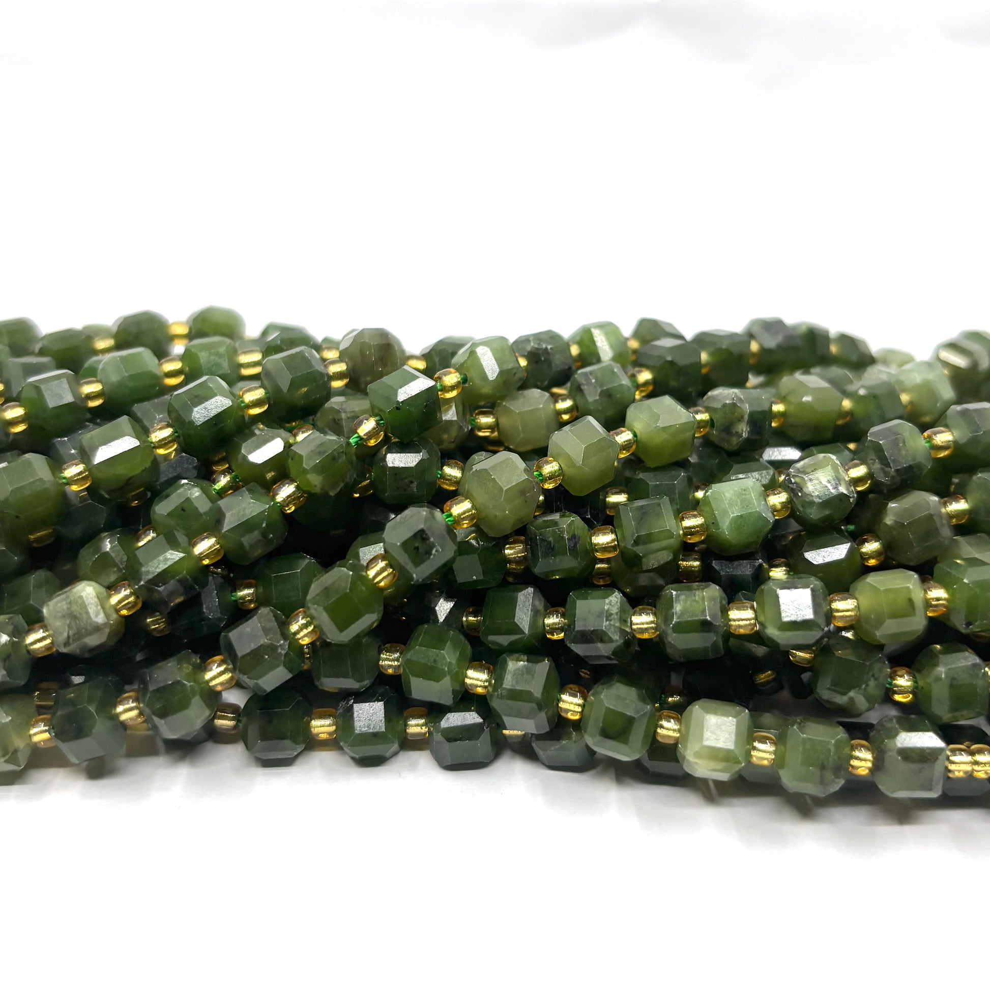 6mm Cube Nephrite Jade