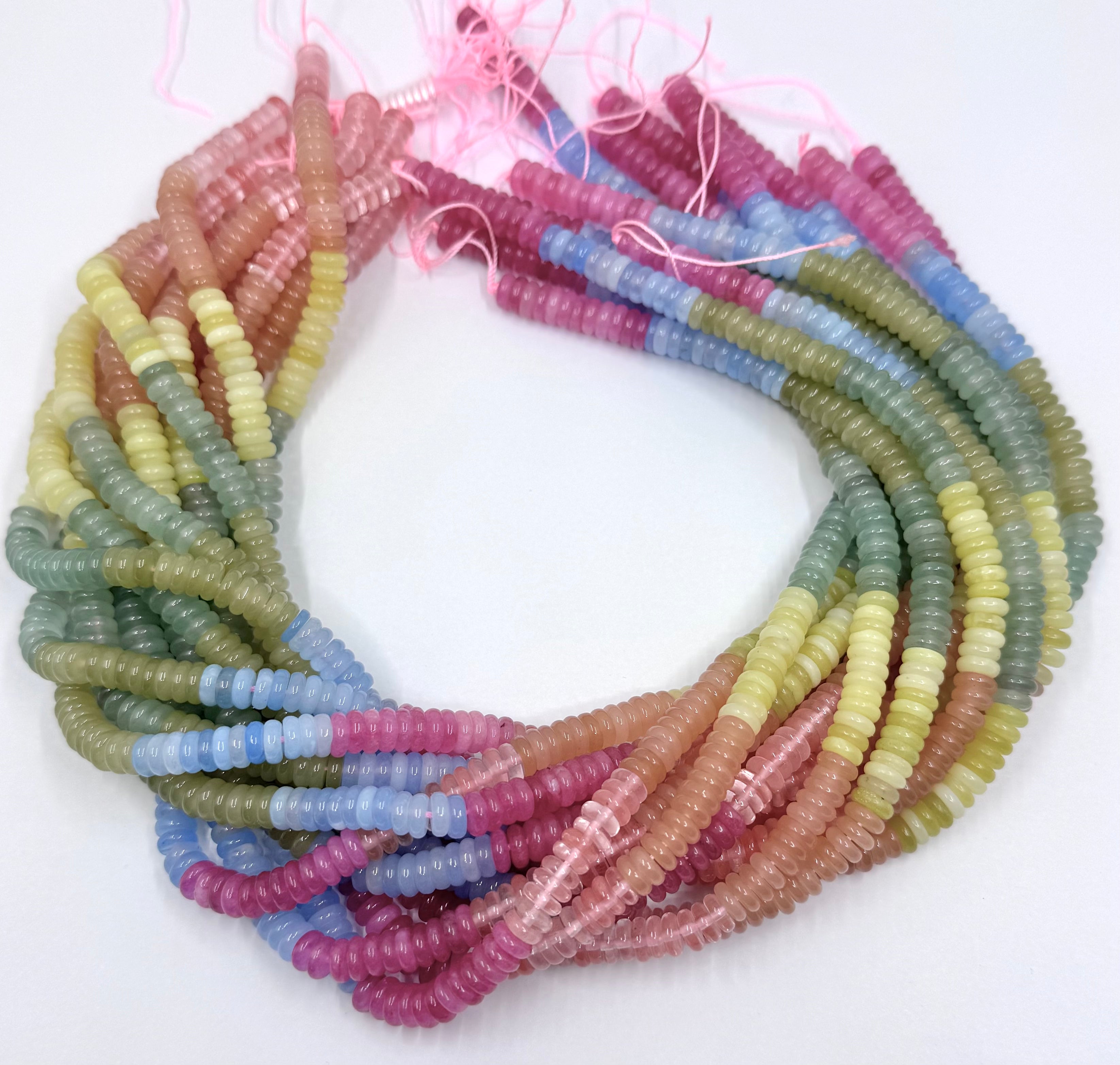 6mm x 2mm Donut Disc Shape Bead