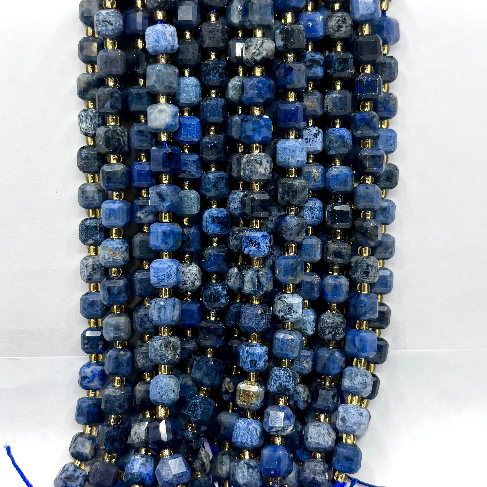6mm Cube Blue Jasper Cube