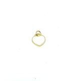Blue Enamel Charm Sterling Silver Flat Heart Charm
