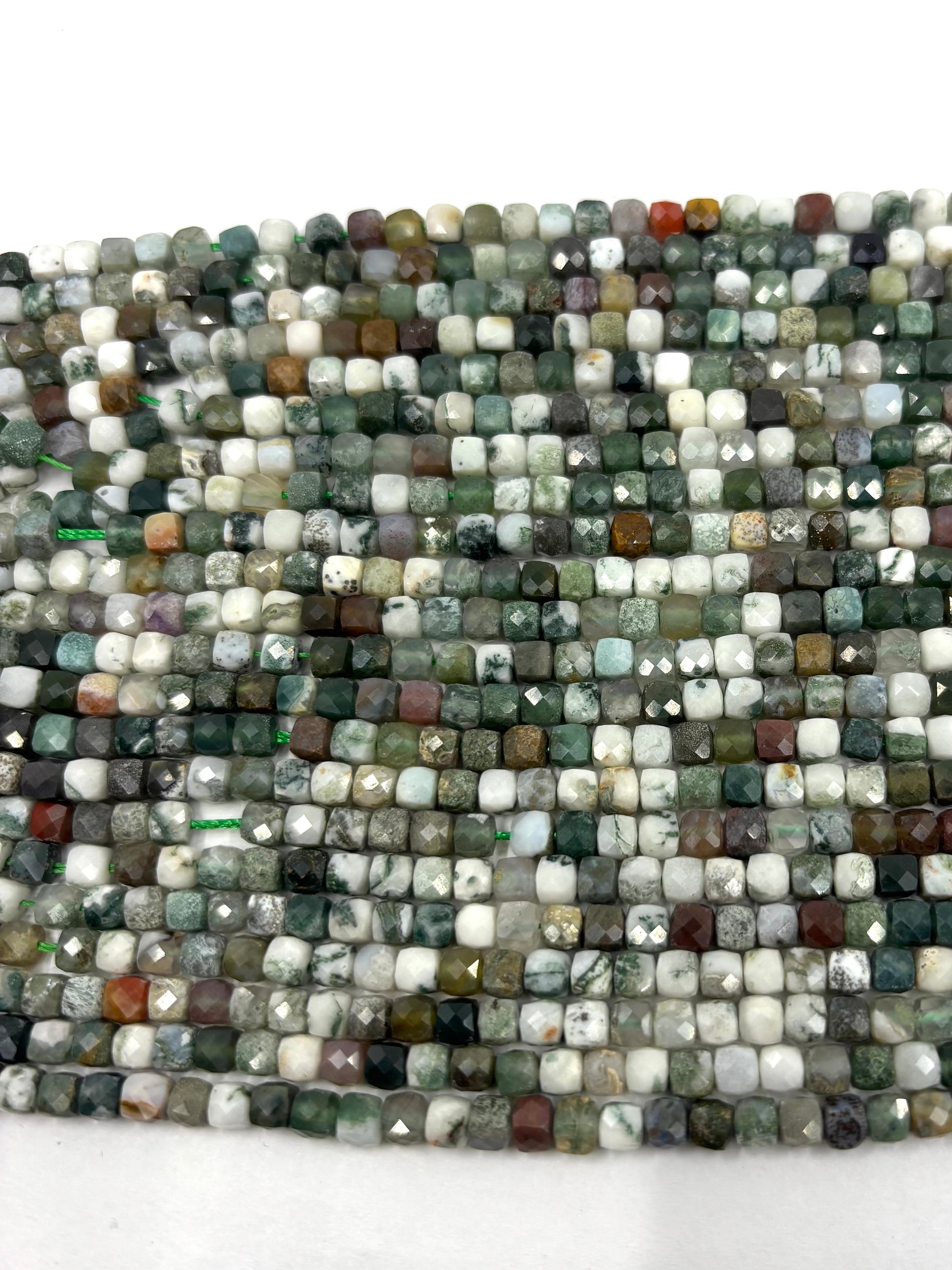 4mm x 4mm Cube Tree Agate
