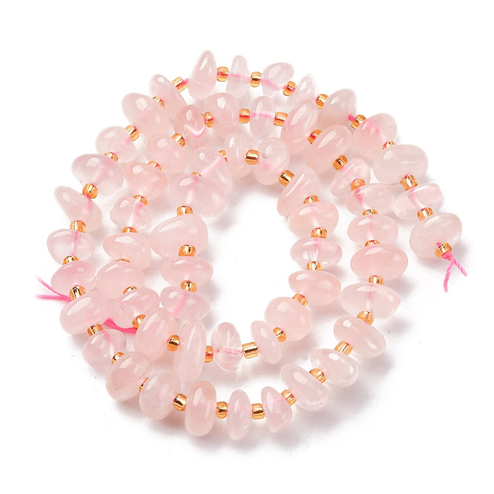 Rose quartz Flat nuggets