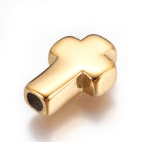 Stainless Steel Cross Shape Bead