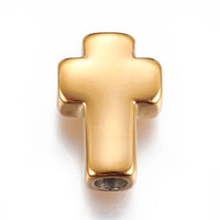 Stainless Steel Cross Shape Bead