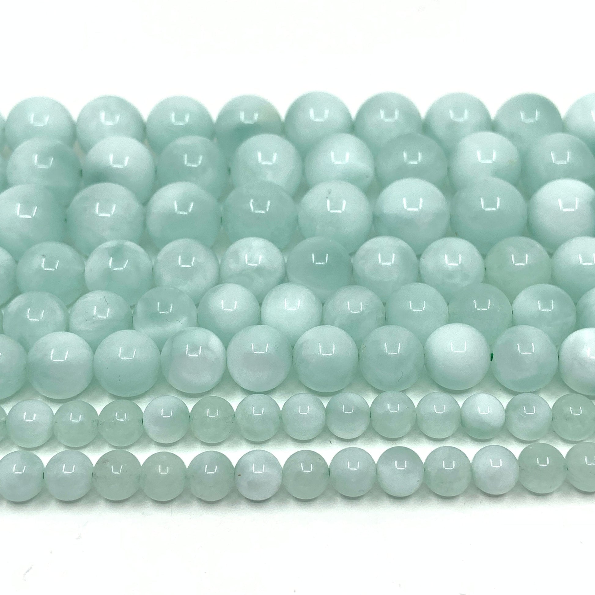 Green Angelite Beads