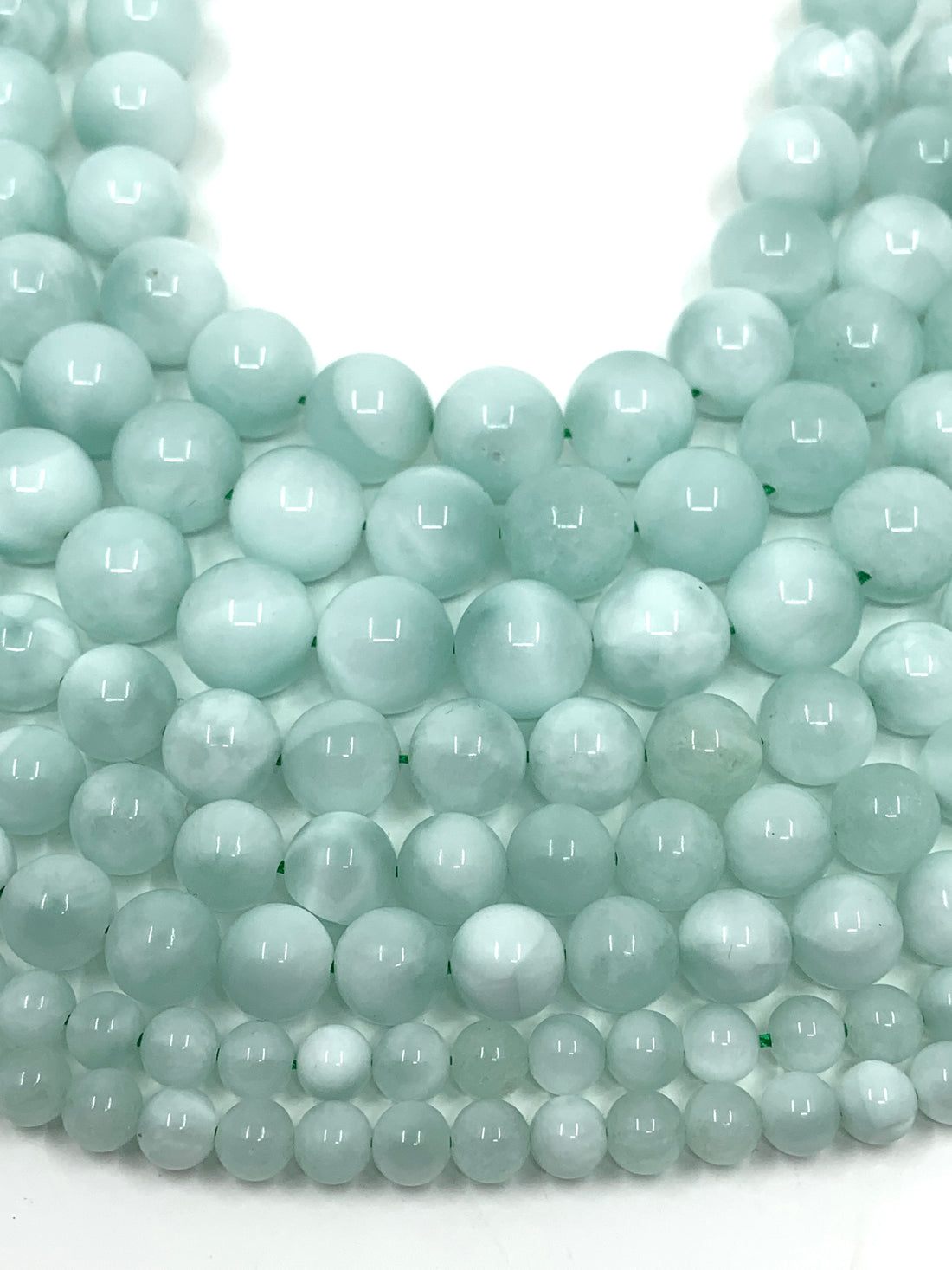 Green Angelite Beads