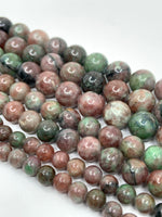 Semi-precious garnet beads