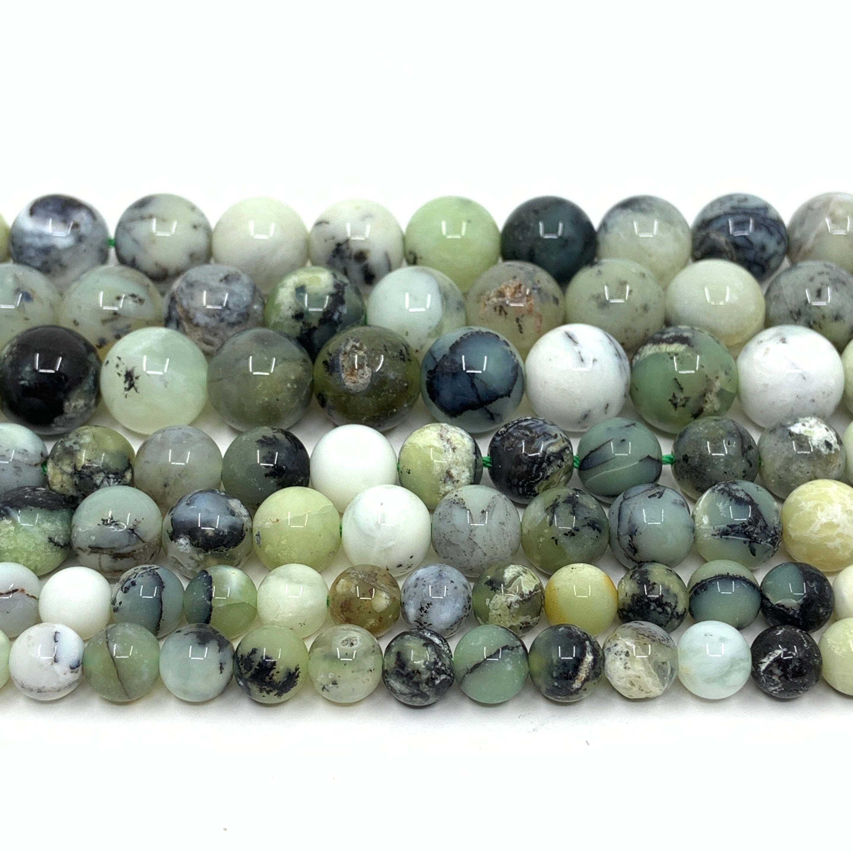 Green Opal Round Beads