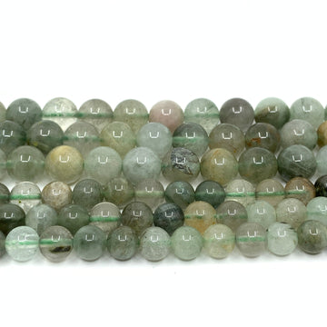Green Rutilated Quartz Beads