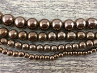 10mm Bronze Hematite Bead | Bellaire Wholesale