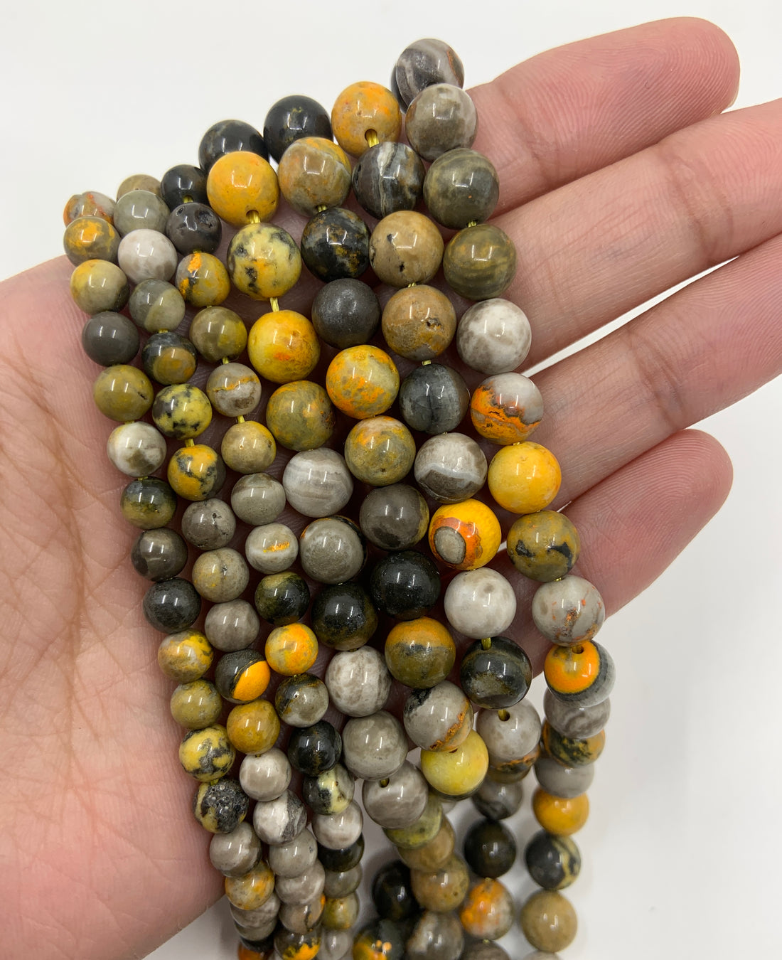 Bumble Bee Jasper Beads 