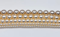Ivory Shell Pearls, 4mm, 6mm, 8mm 10mm 12mm