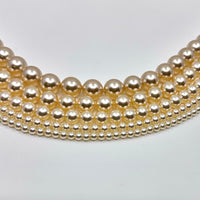 Ivory Shell Pearls, 4mm, 6mm, 8mm 10mm 12mm
