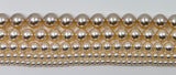 Ivory Shell Pearls, 4mm, 6mm, 8mm 10mm 12mm