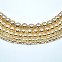 Ivory Shell Pearls, 4mm, 6mm, 8mm 10mm 12mm