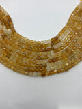 Citrine 4mm Cube
