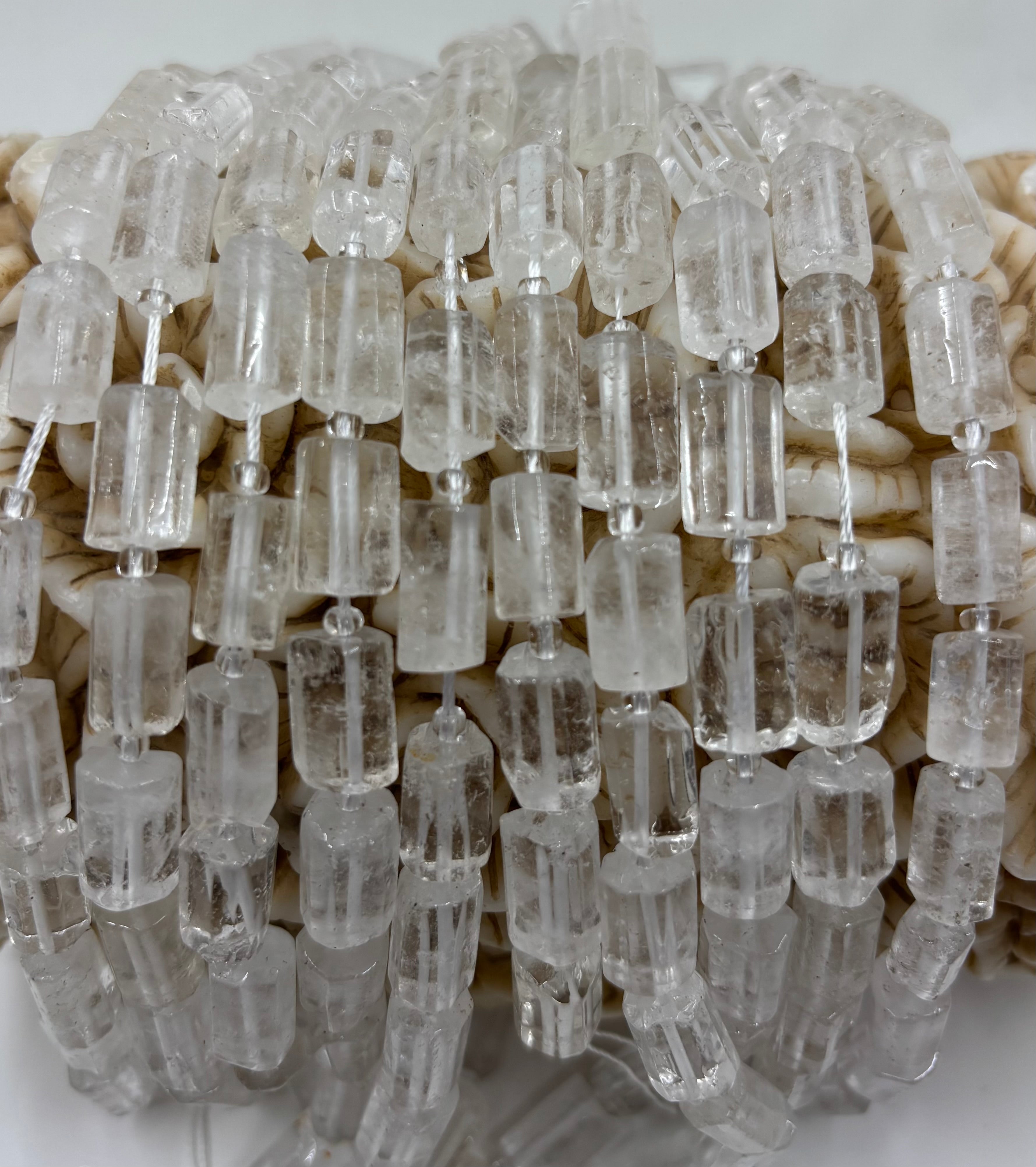 Gemstone Tubes, 12mm x 6mm Cylinder Tubes