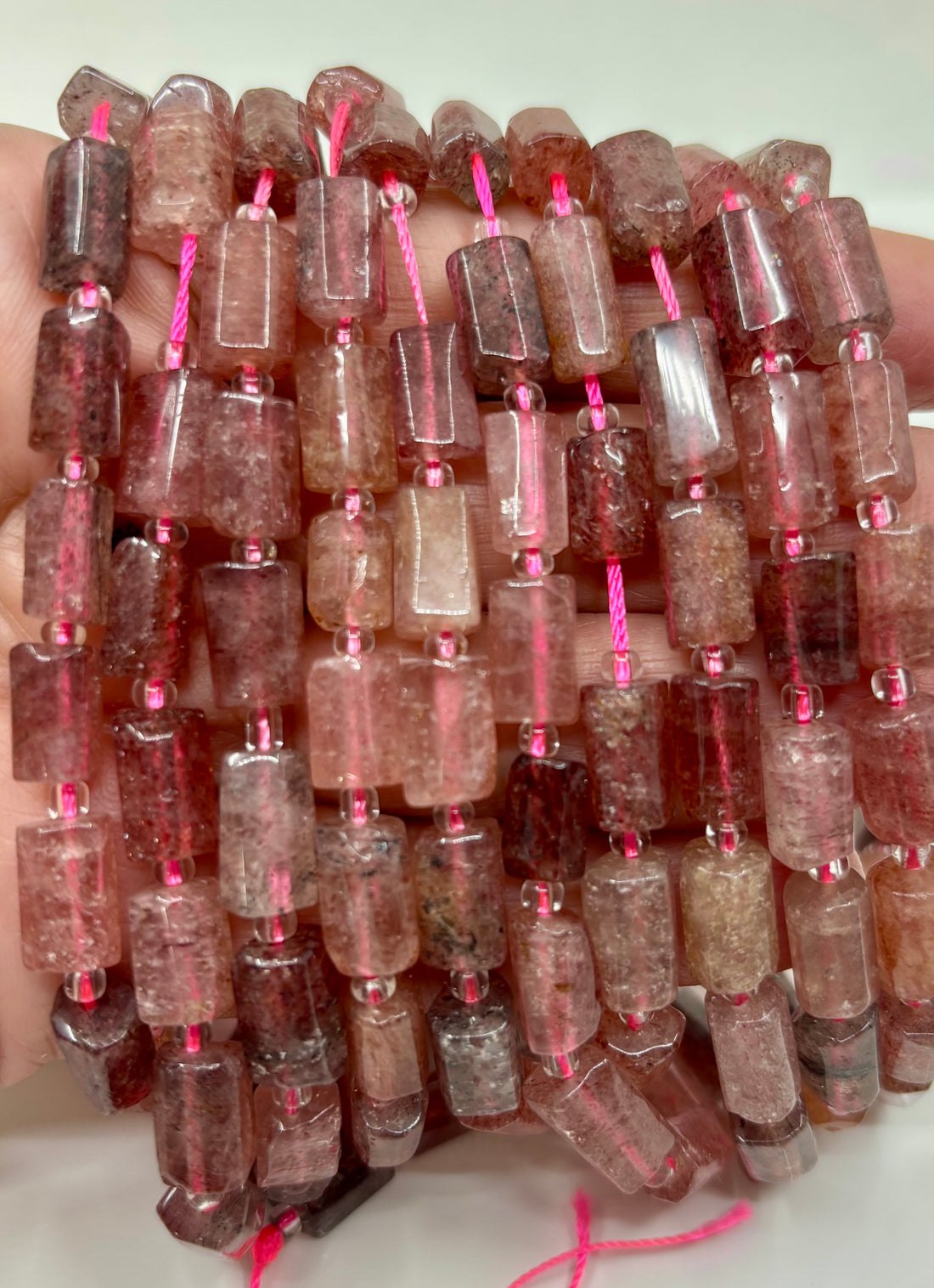 Gemstone Tubes, 12mm x 6mm Cylinder Tubes