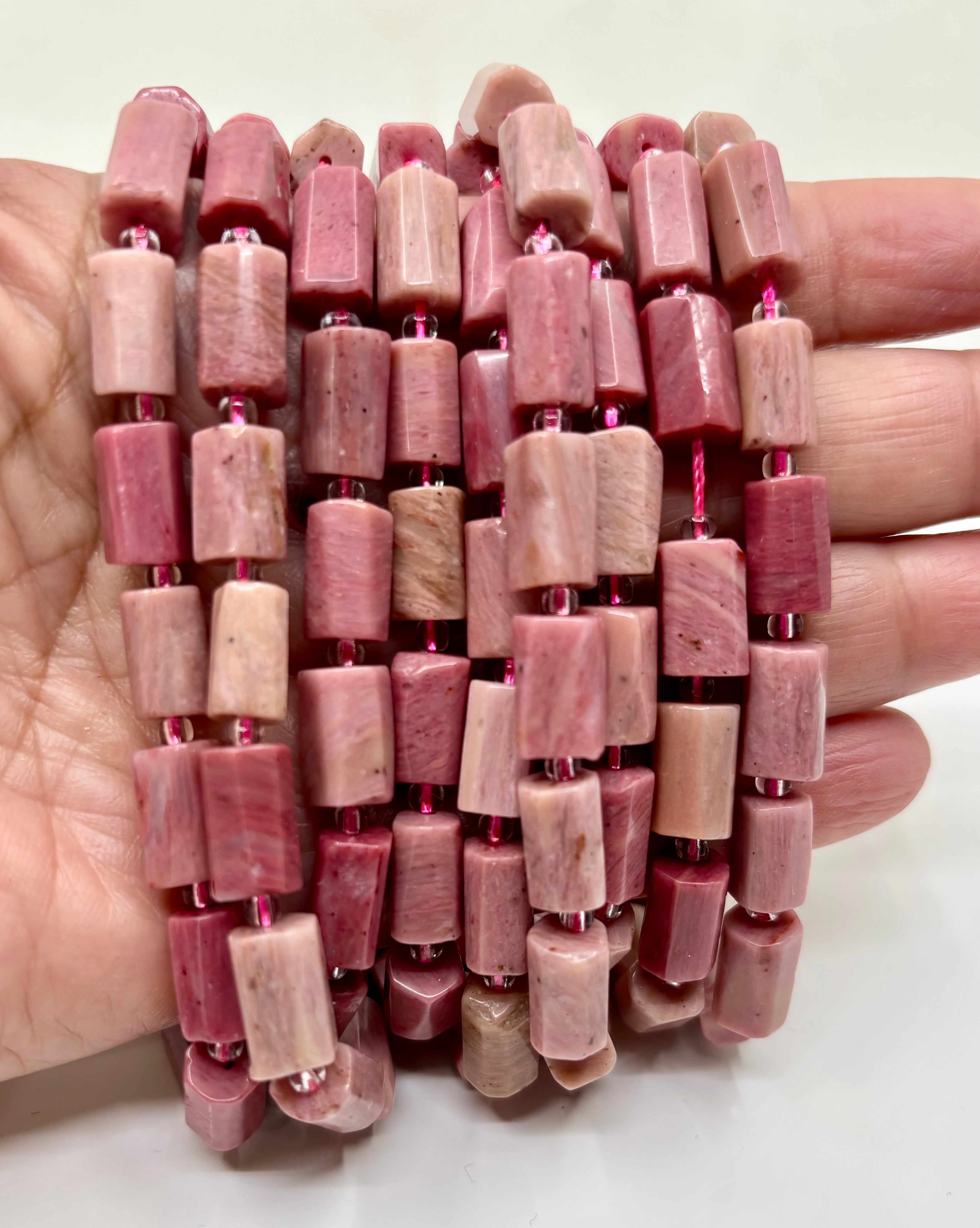 Gemstone Tubes, 12mm x 6mm Cylinder Tubes