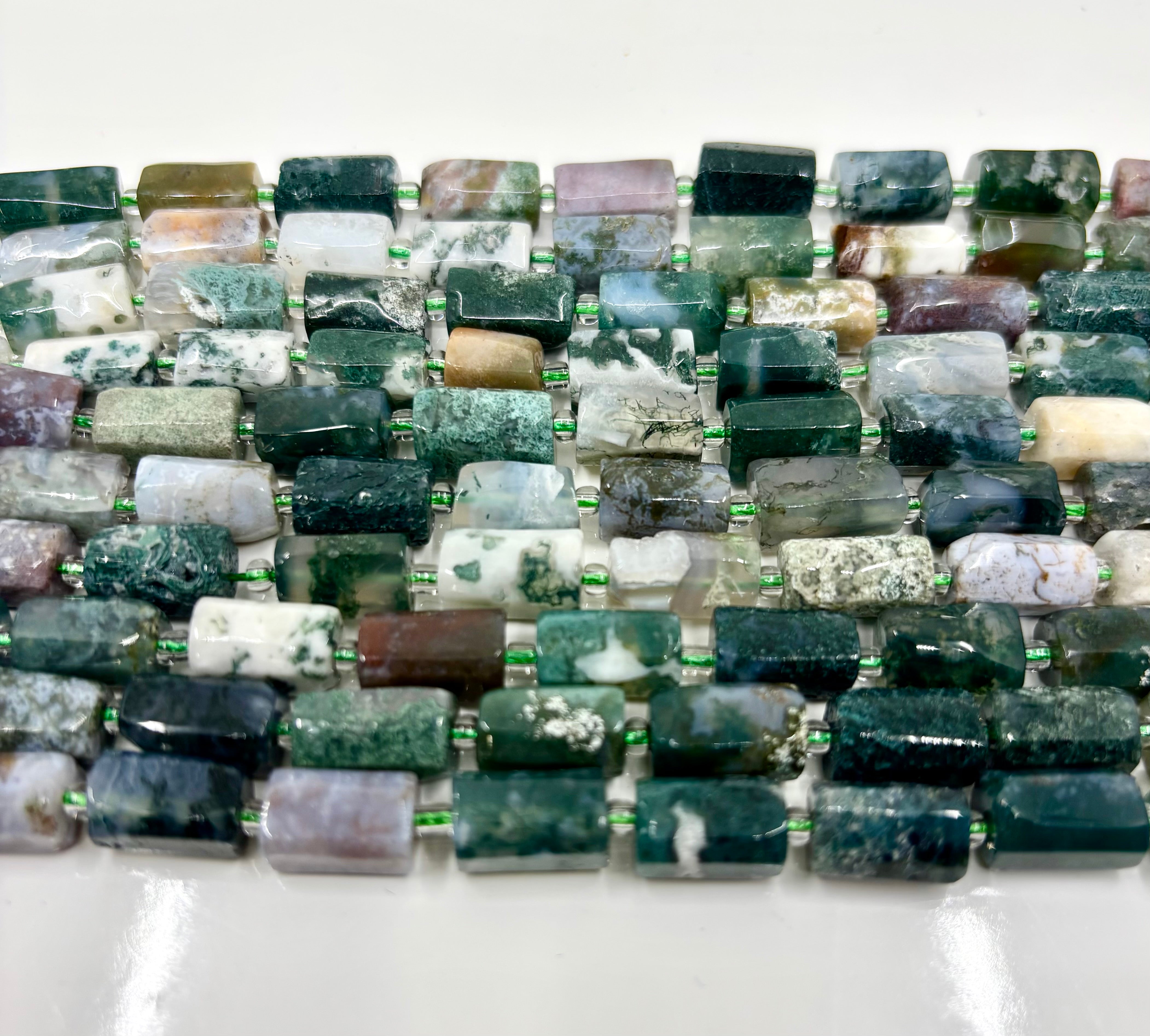 Gemstone Tubes, 12mm x 6mm Cylinder Tubes