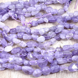 Lavender Amethyst & Lemon Quartz Nugget Beads 5 x 8 mm