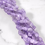 Lavender Amethyst & Lemon Quartz Nugget Beads 5 x 8 mm